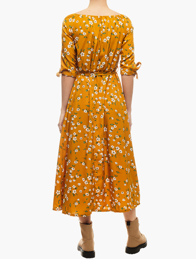 Shop Daily Finery Yellow Floral Dress for Women from MyRunway.co.za